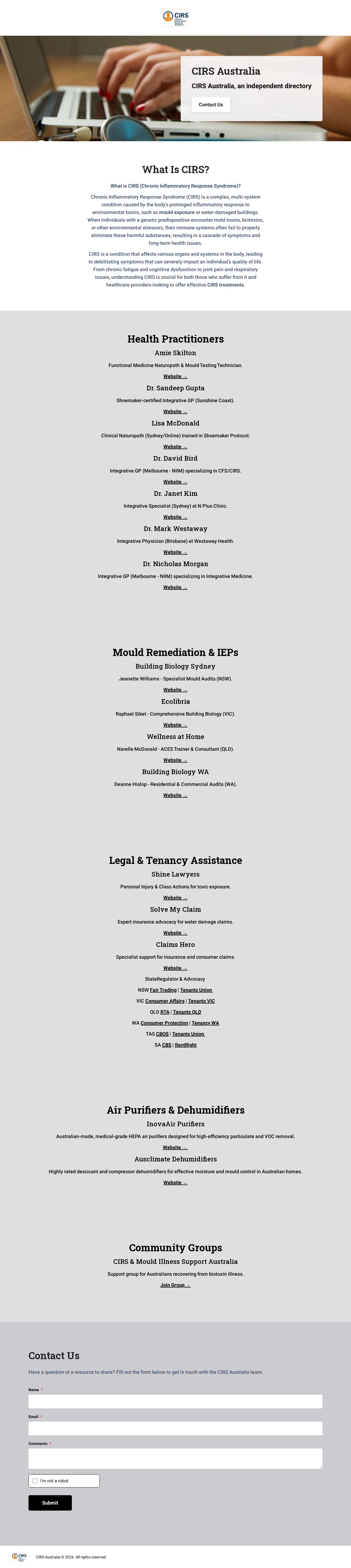 CIRS: Commercial and Industrial Refrigeration Services website