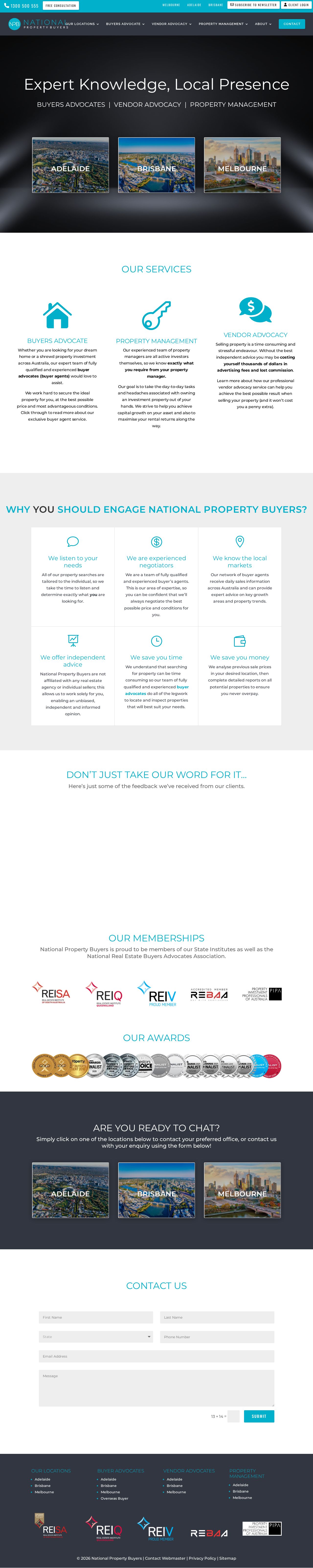 National Property Buyers Australia website
