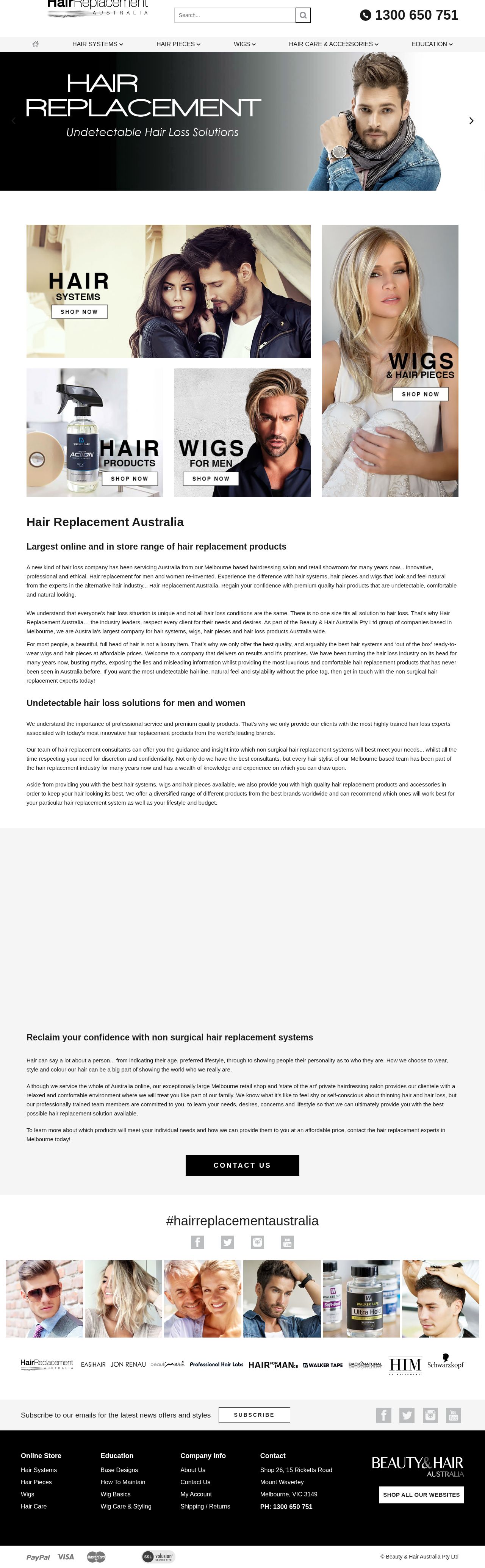 Hair Replacement Australia website