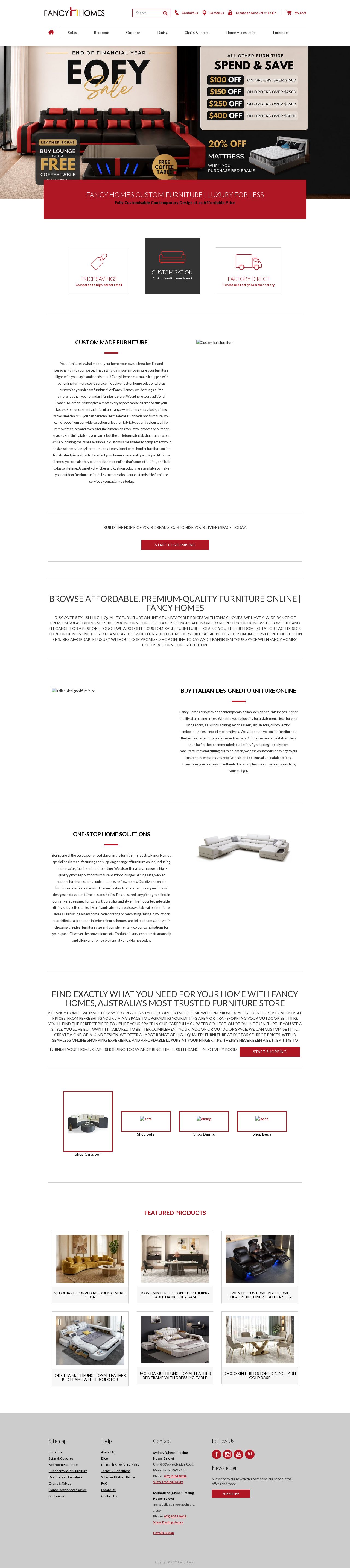Fancy Homes website