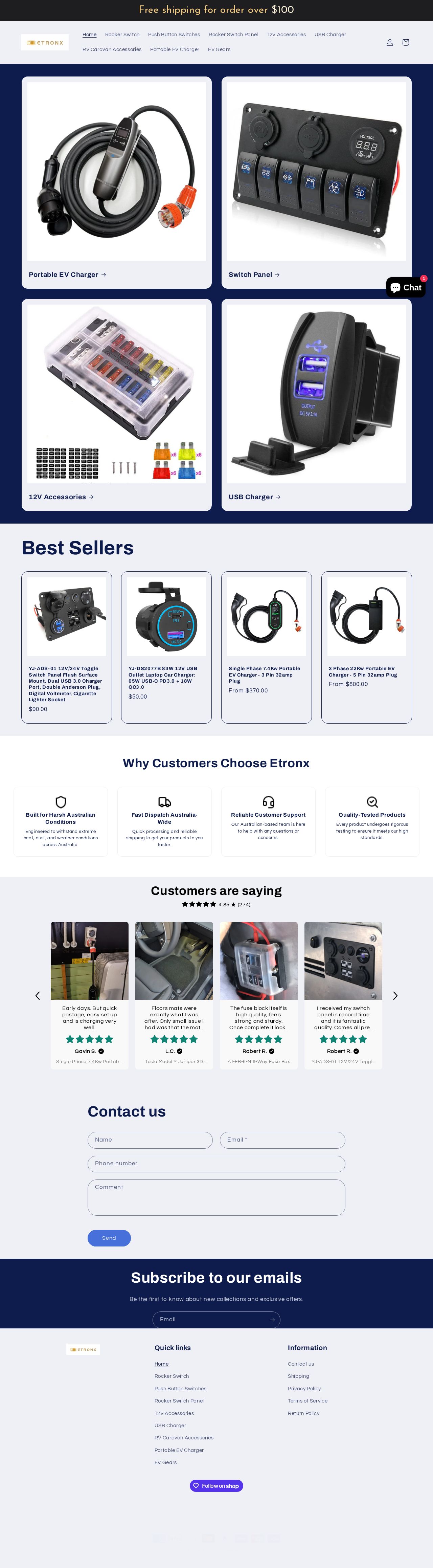 Etronx website