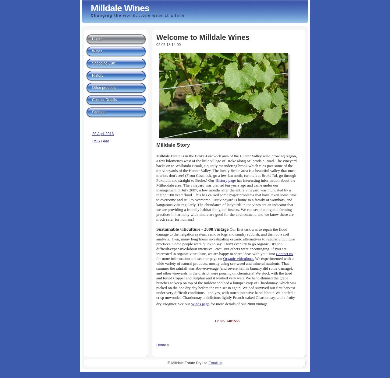 Milldale Estate Pty Ltd website