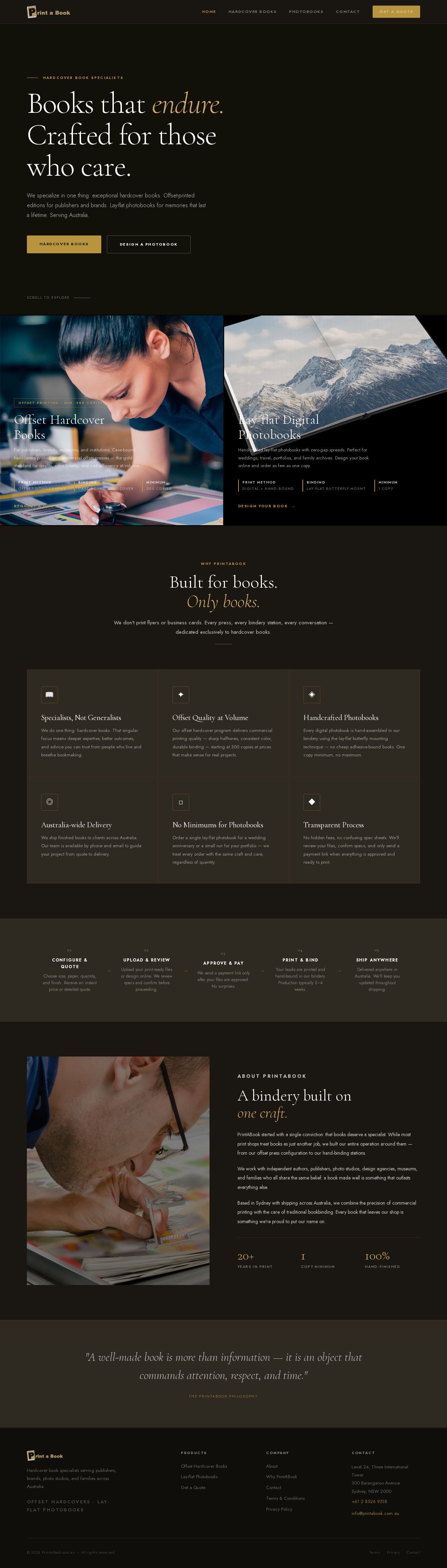 Print a Book website