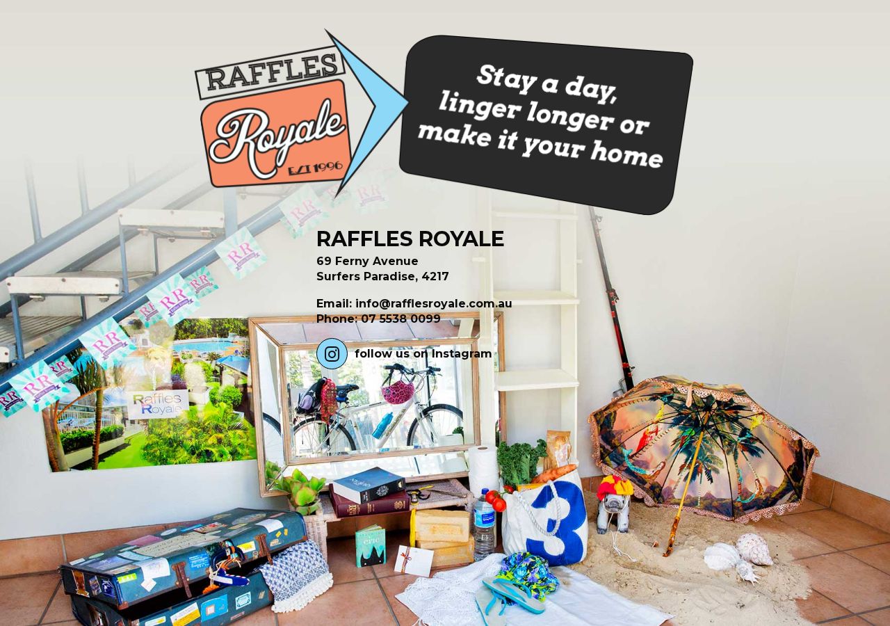 Raffles Royale website