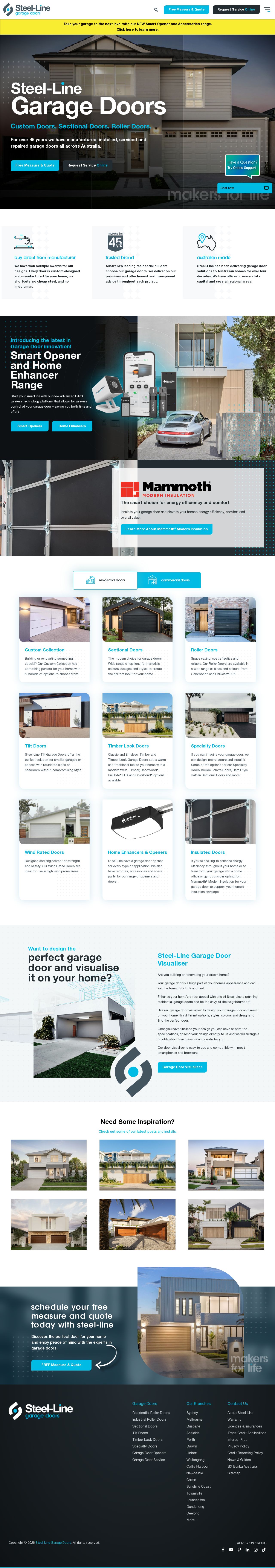 Rossdoor Garage Doors & Gates website