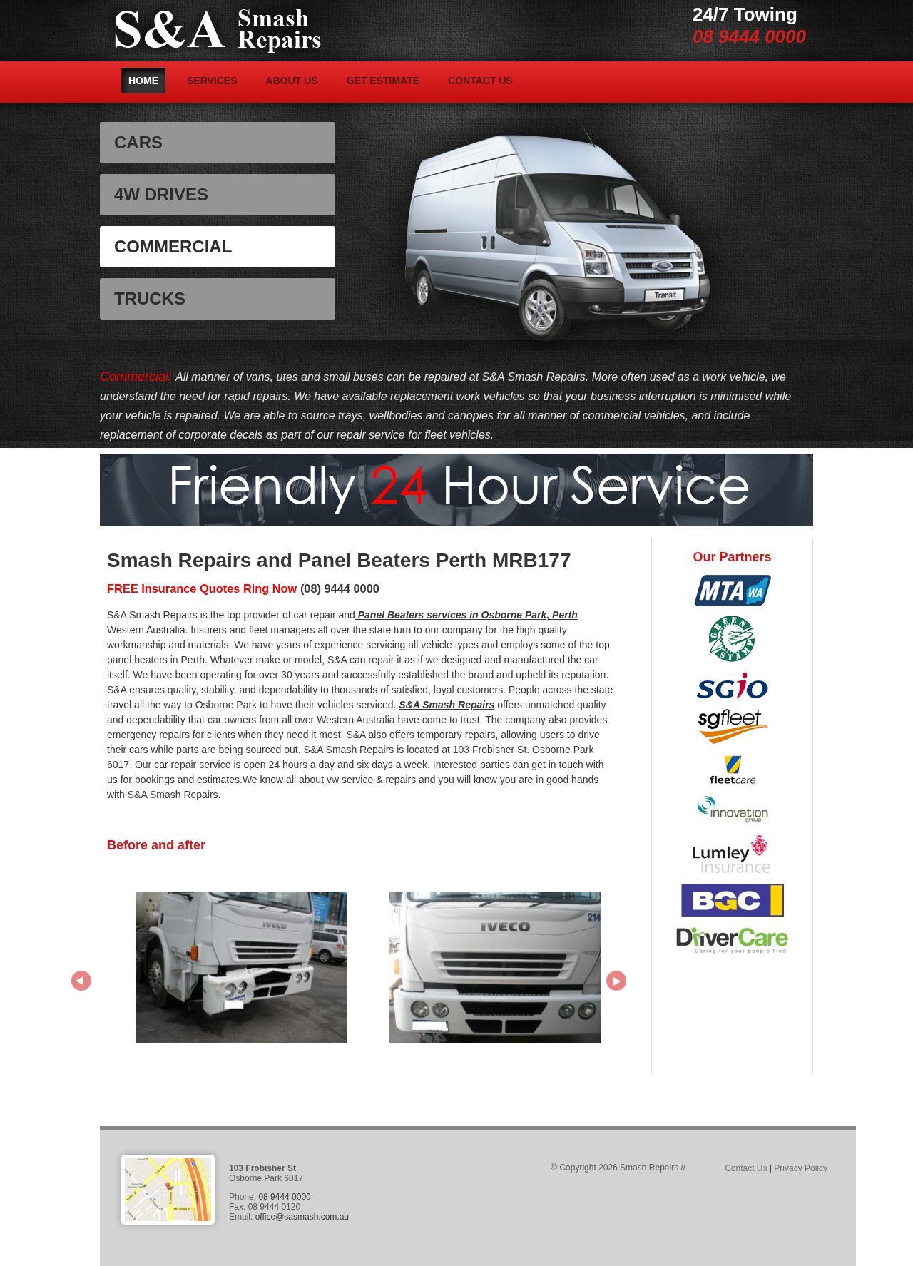 Panel Beaters Osborne Park website