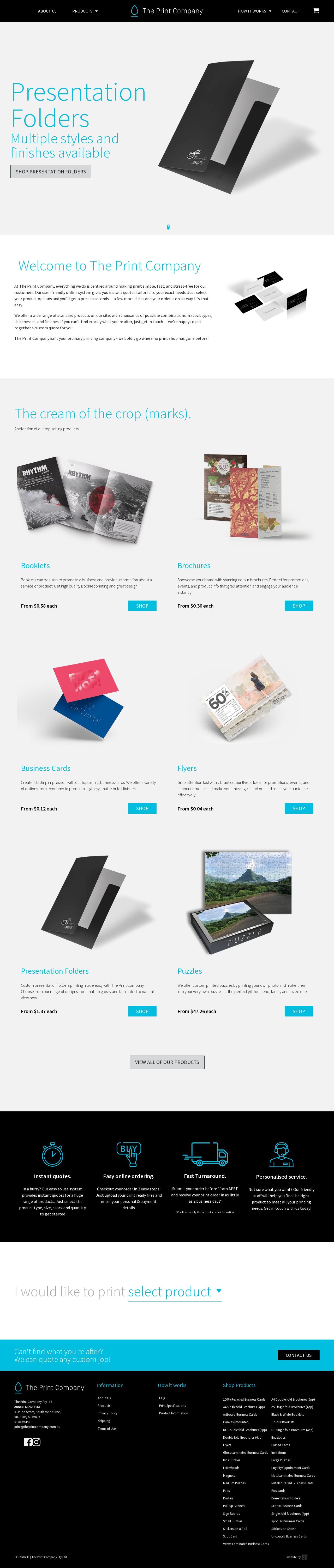 The Print Company website