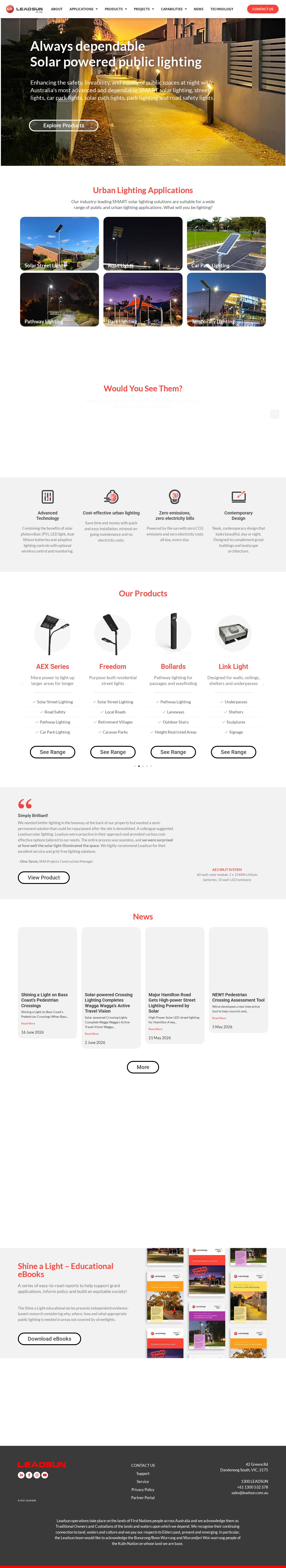 LeadSun Australia website
