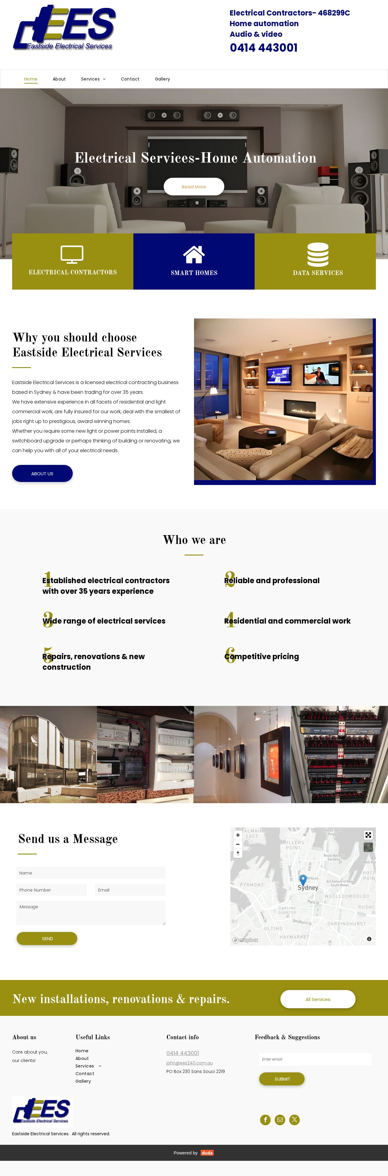 Eastside Electrical Services P/L website