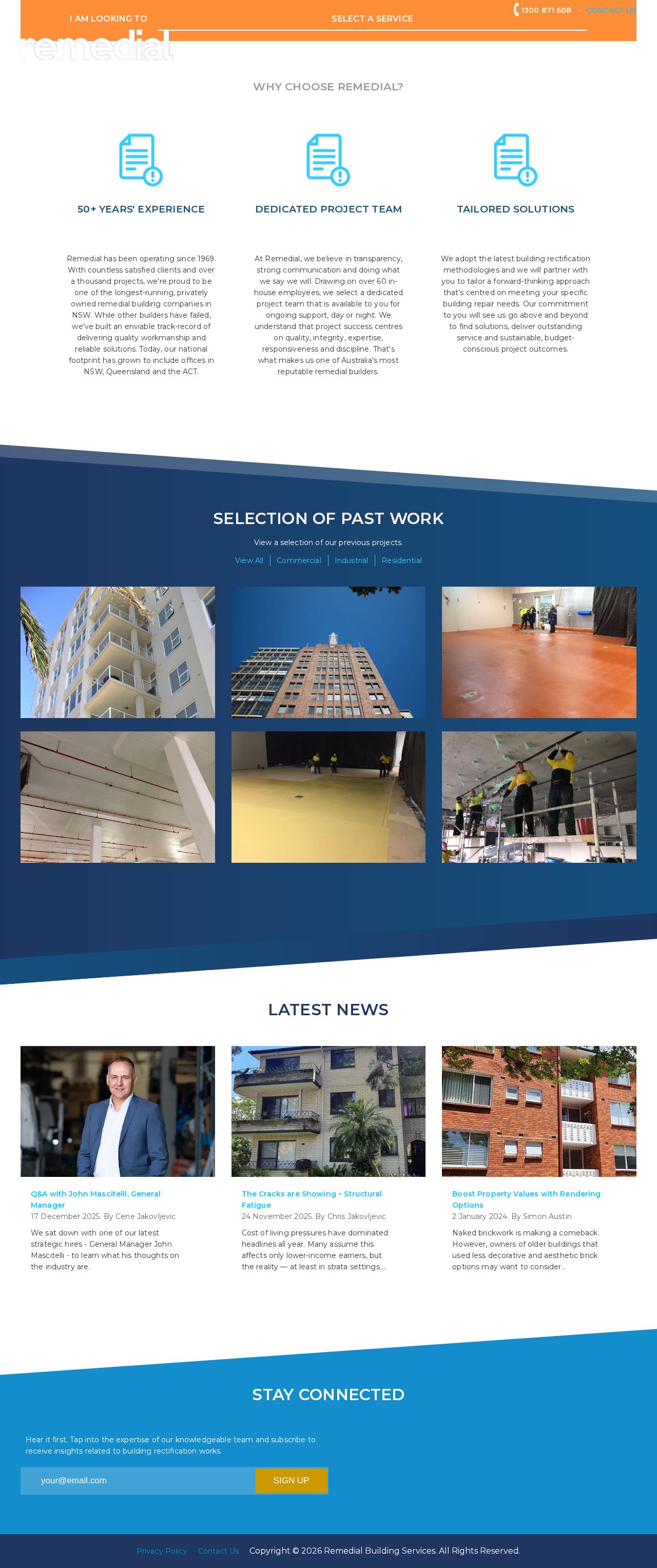 Remedial Building Services - epoxy floors Sydney website