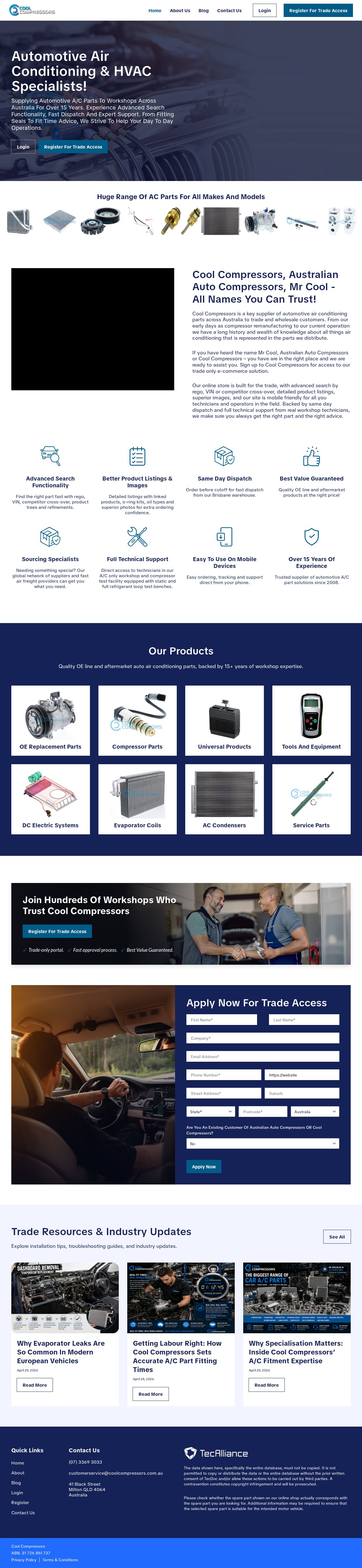 Australian Auto Compressor Company website