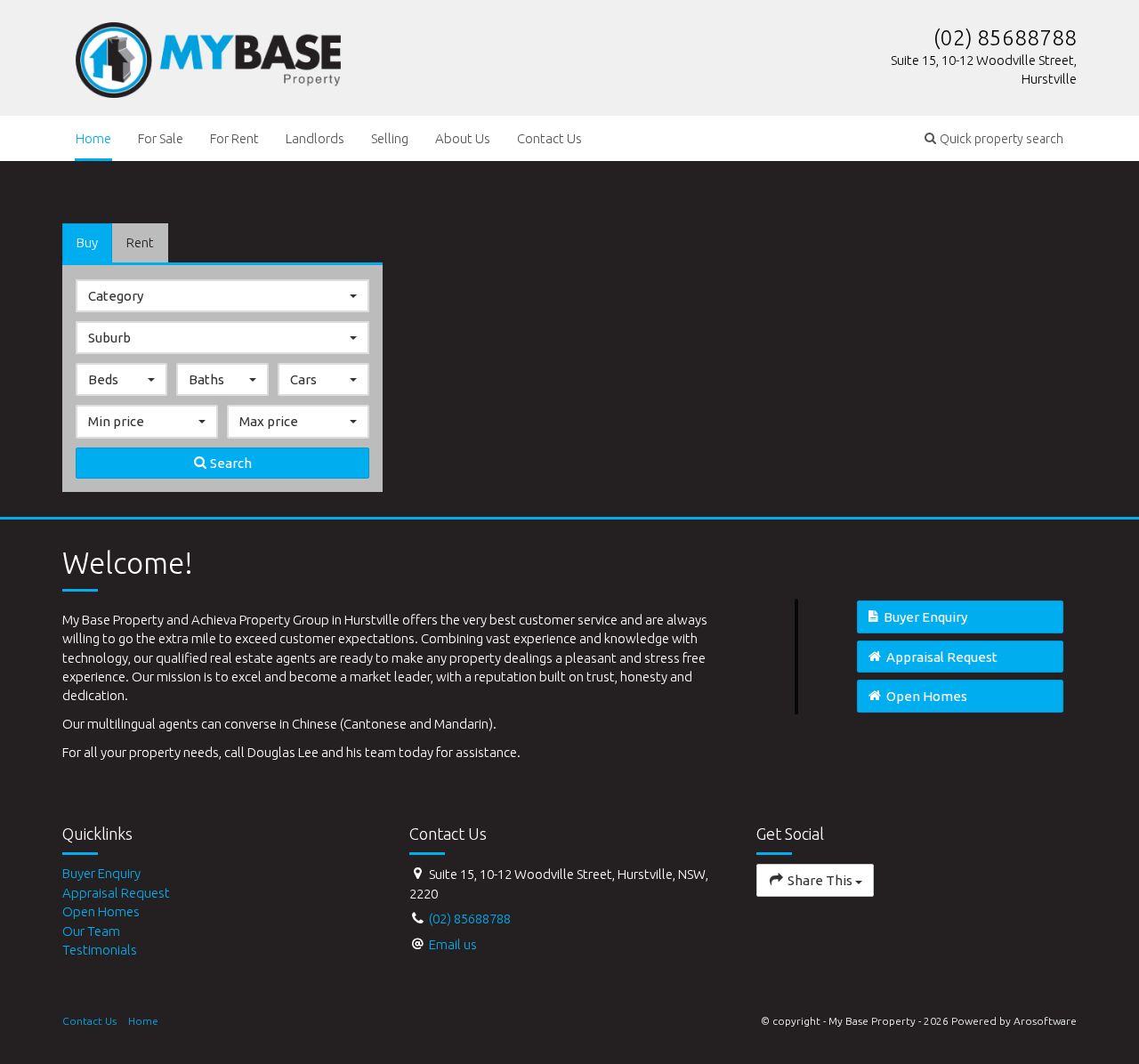 My Base Property & Finance Centre website