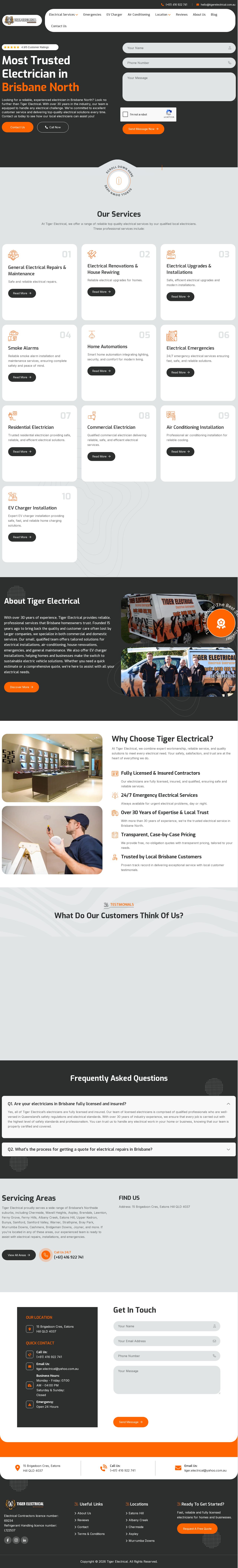 Tiger Electrical website