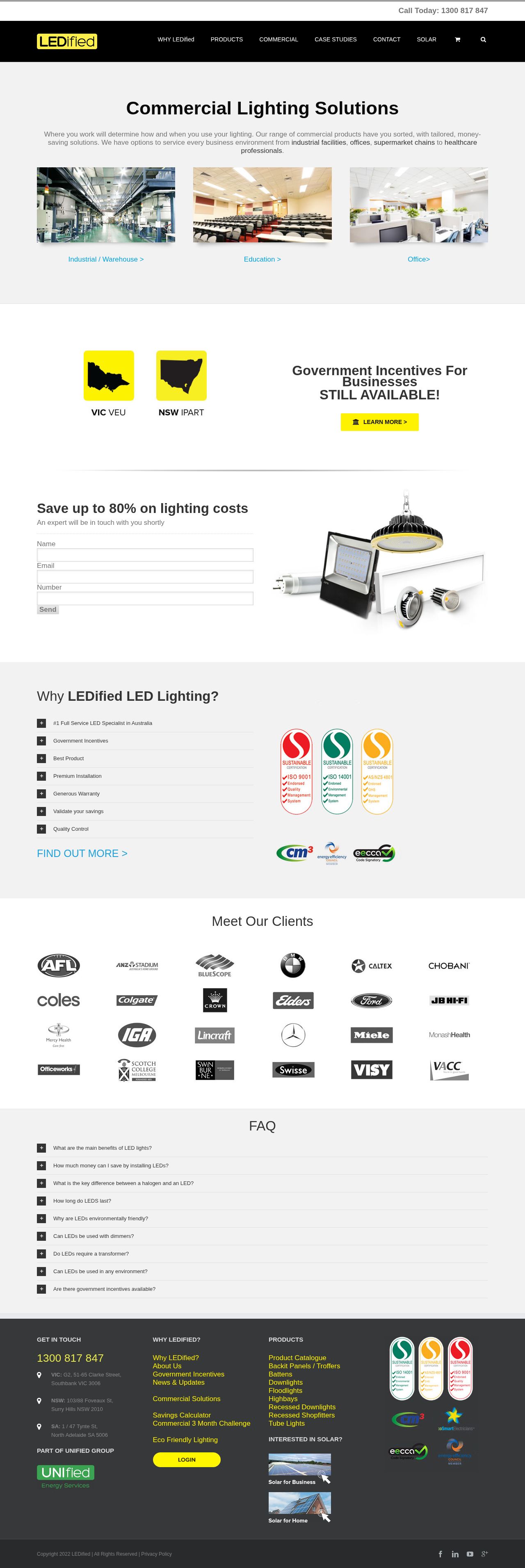Ledified Lighting Corporation Pty Ltd website