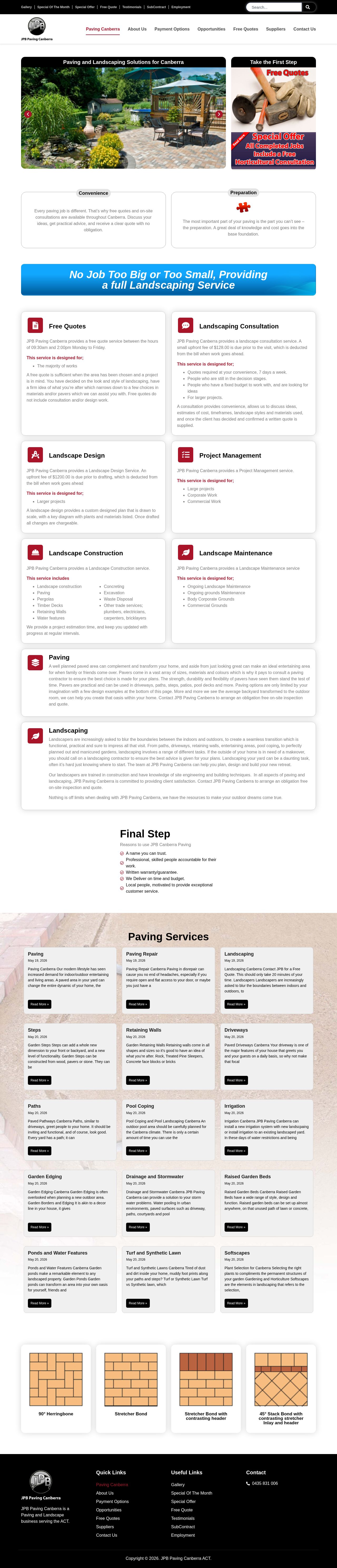 paving canberra website