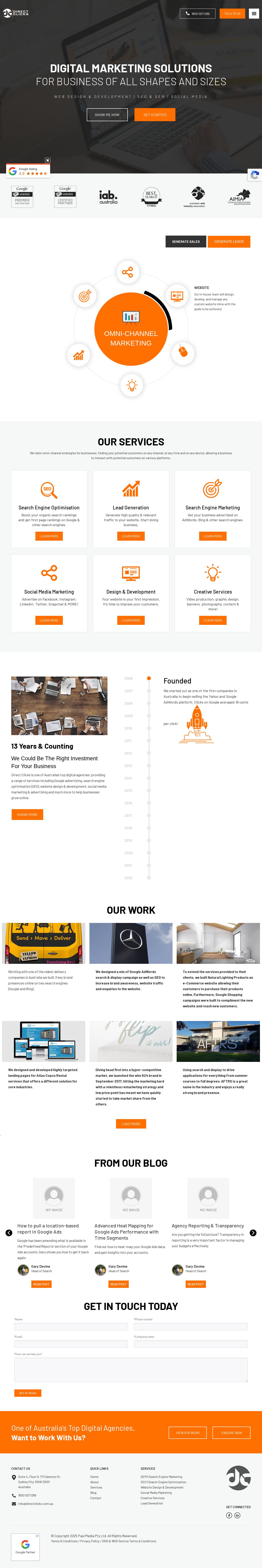 Direct Clicks: Website Design & Development website