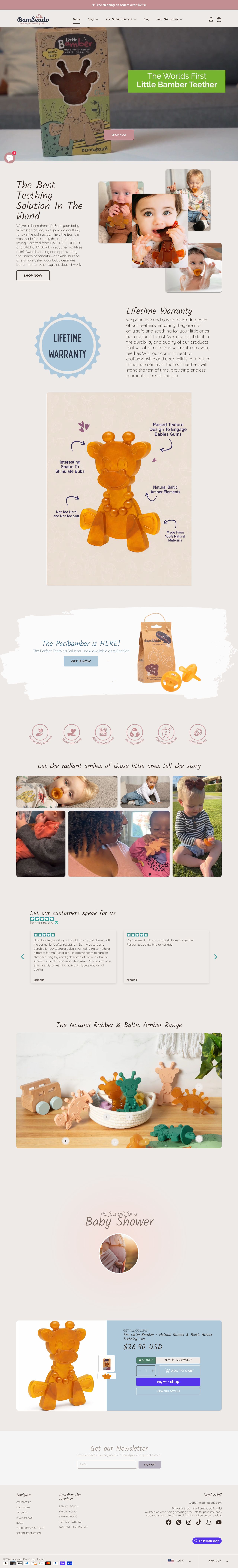amber teething beads website