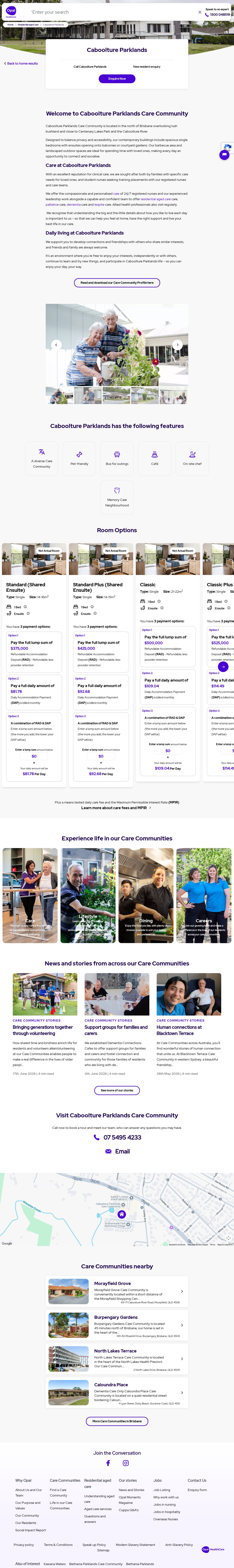 sunnymeade Park Retirement Village & Aged Care Community website