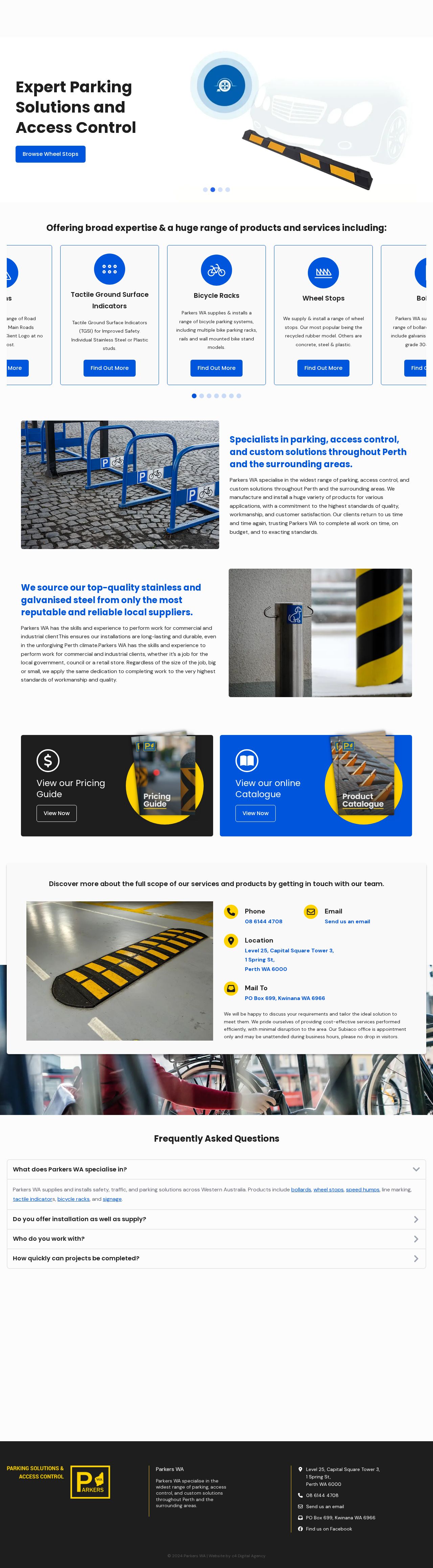 Parkers WAP ty Ltd website