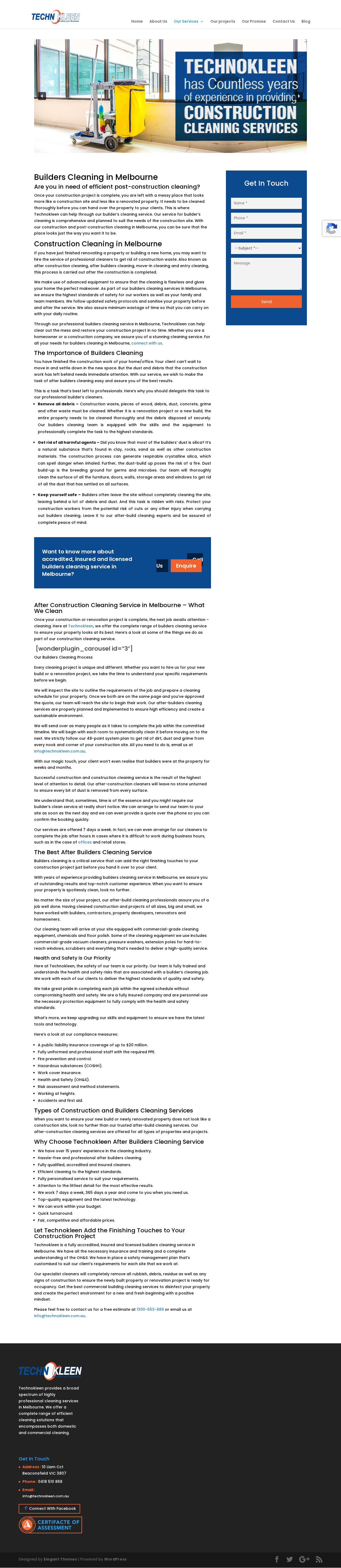 technokleen website