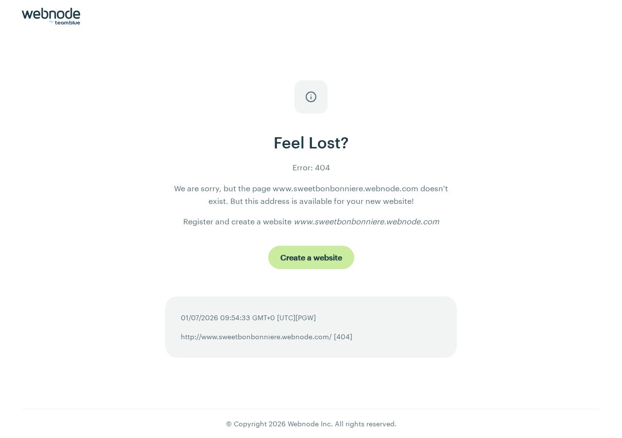 Sweet Bonbonniere website
