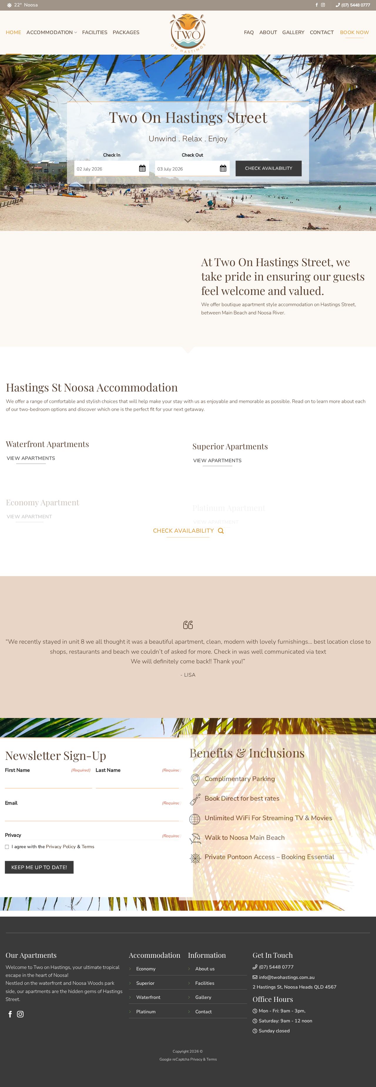 2 Hastings Street Noosa Heads website