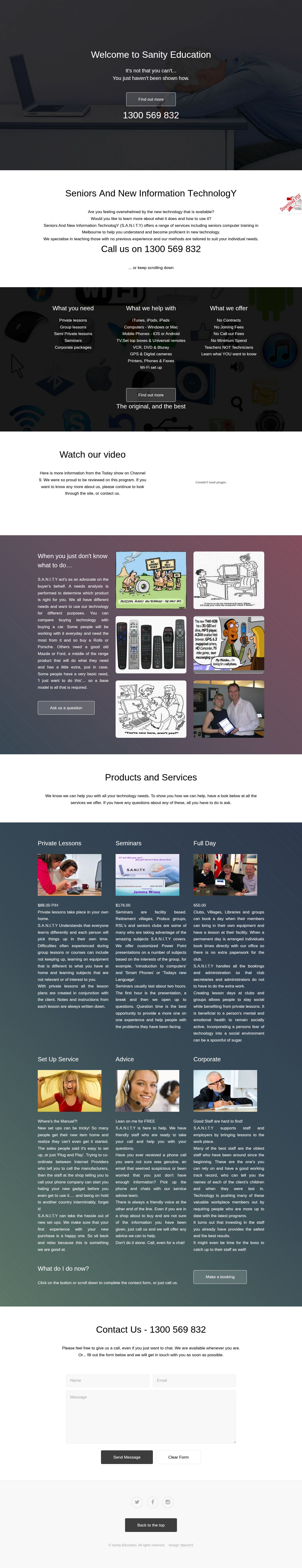 S.A.N.I.T.Y Education website