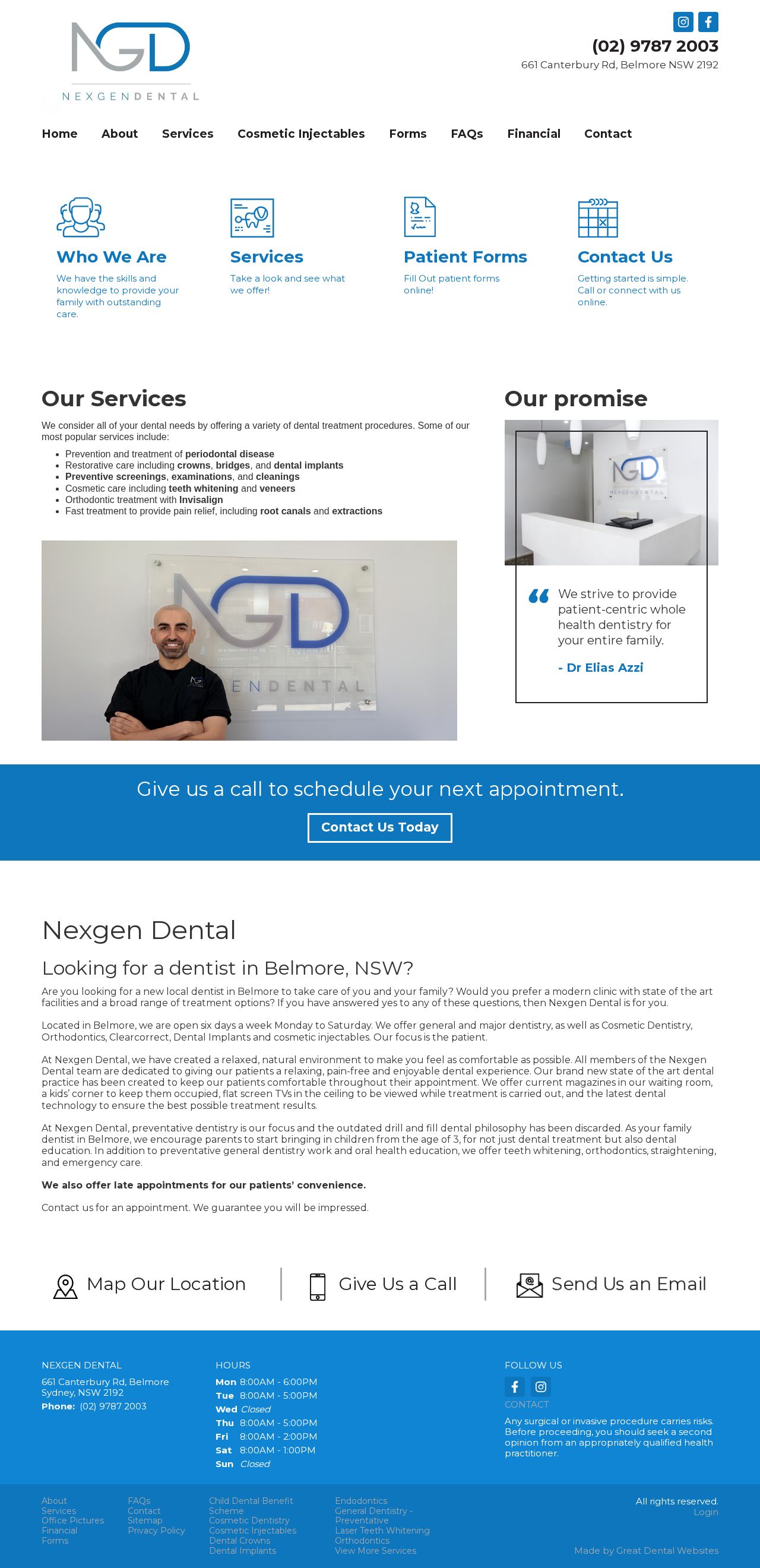 Nexgen Dental website