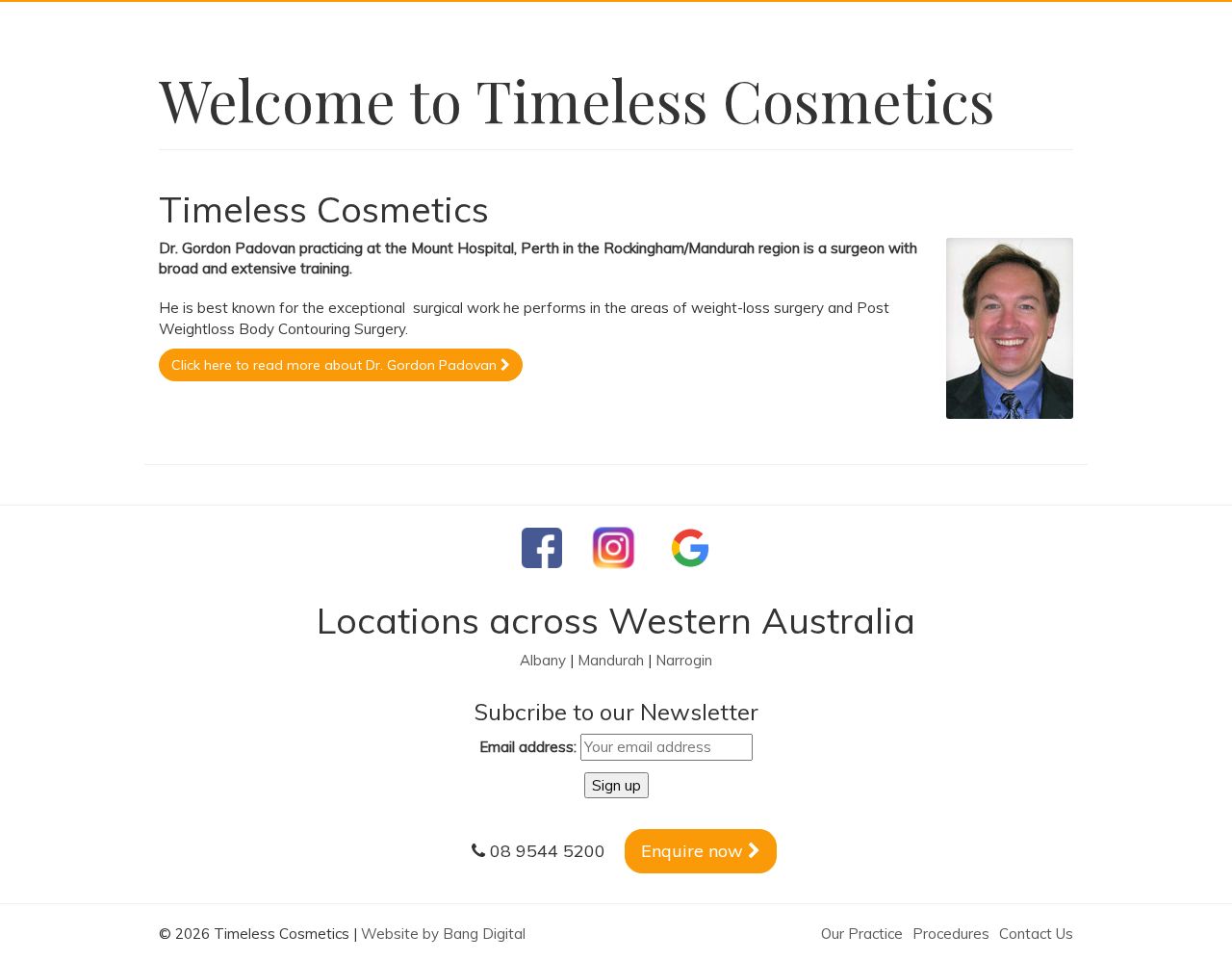 Timeless Cosmetics website