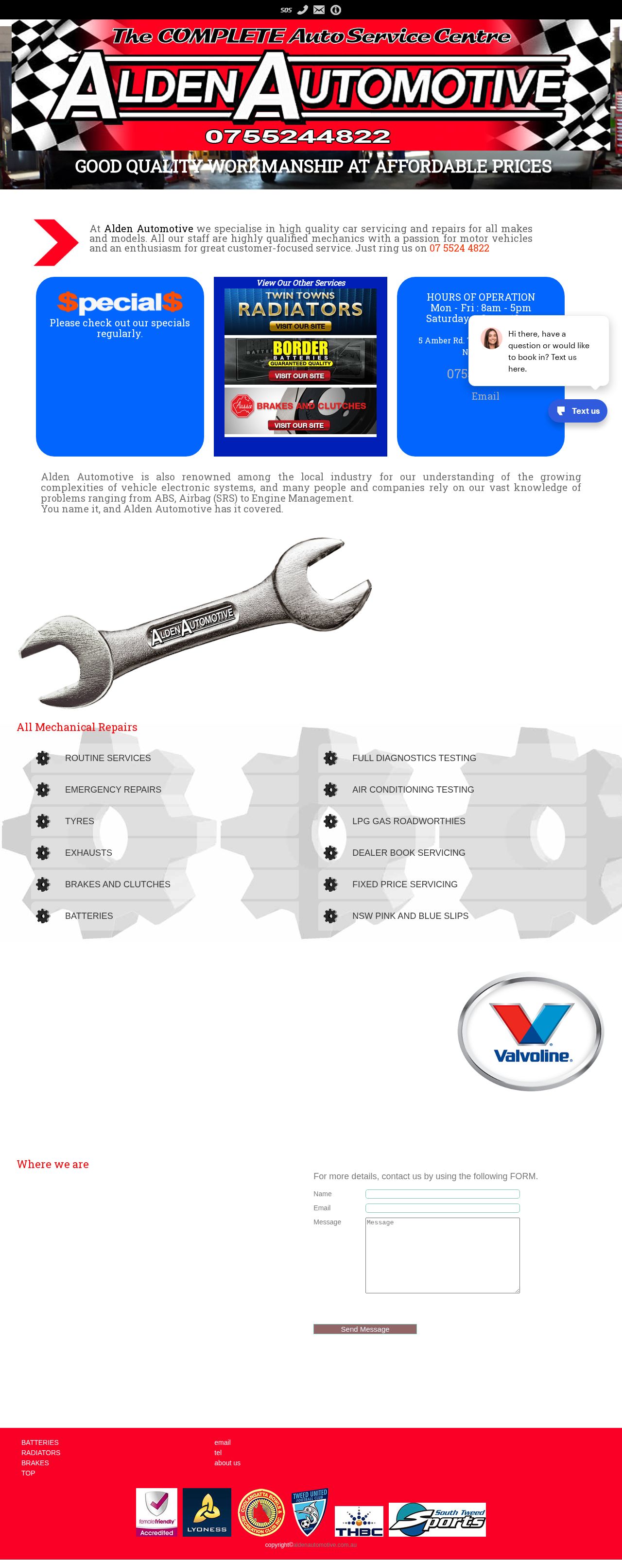 Alden Automotive website