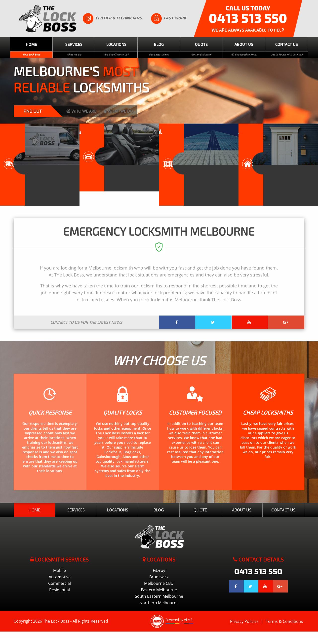The Lock Boss website