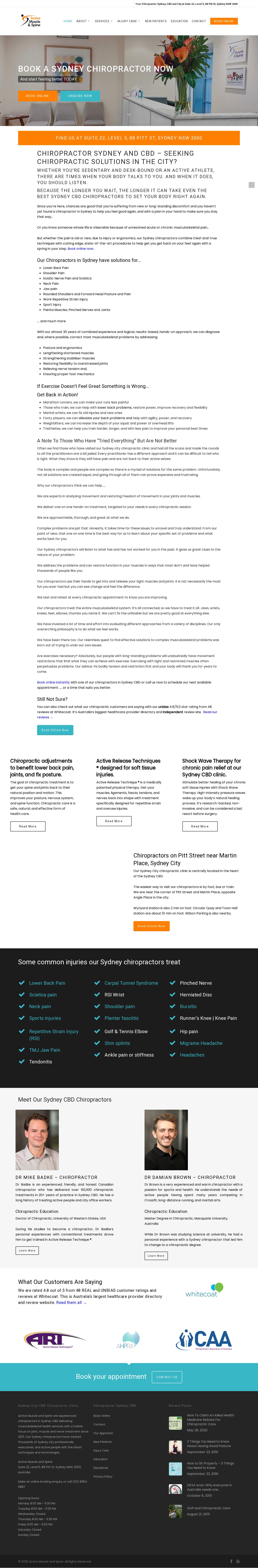 Active Muscle & Spine website