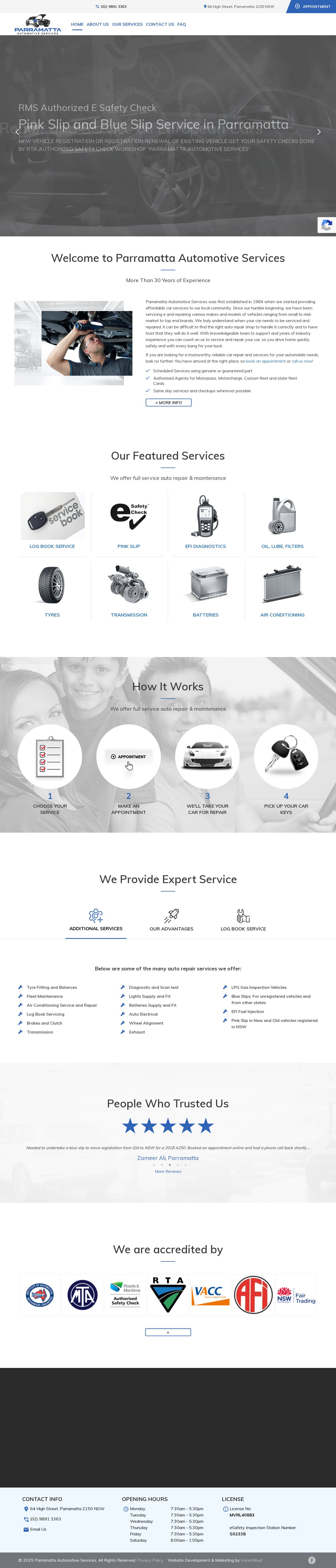 car repair parramatta website