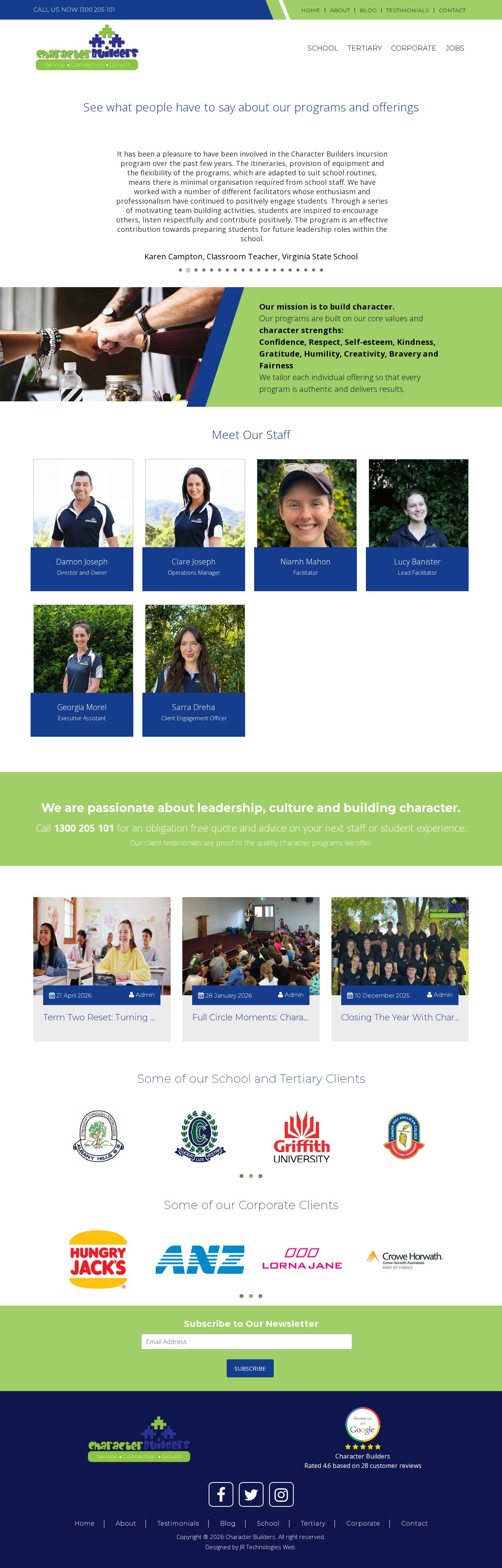 Character Builders website