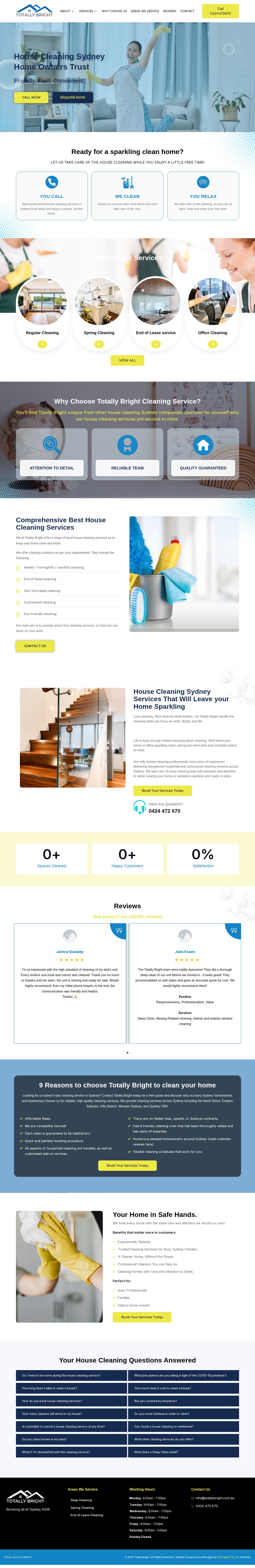 Totally Bright website