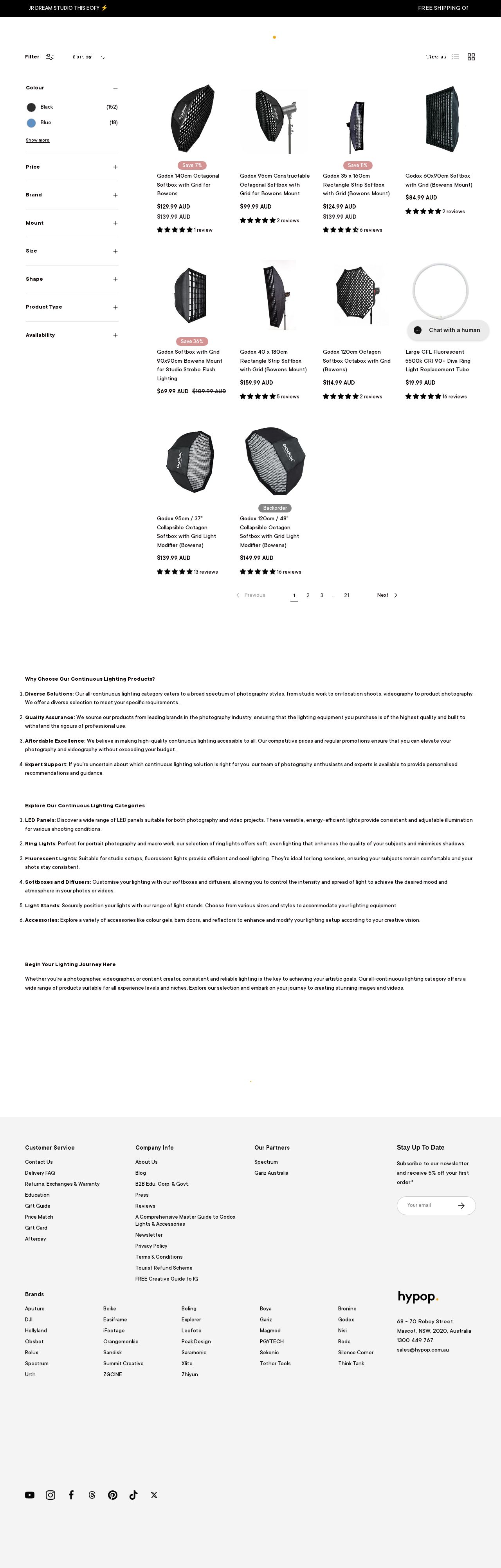 continuous lighting website