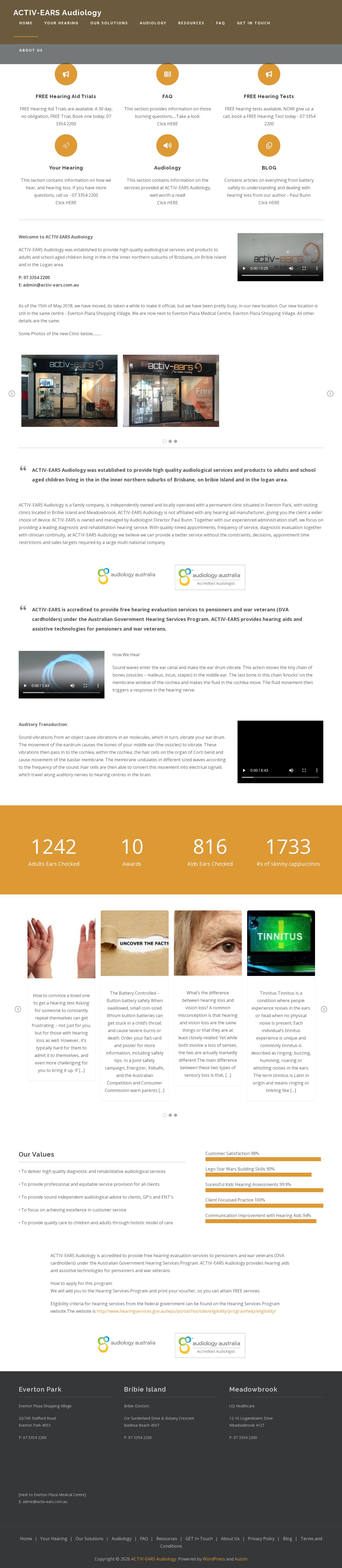 activ-ears website
