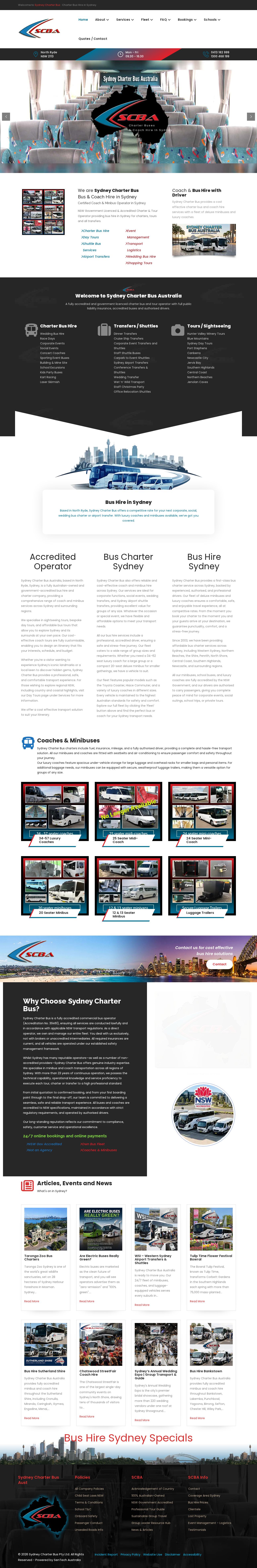 Mini Bus Hire Sydney website