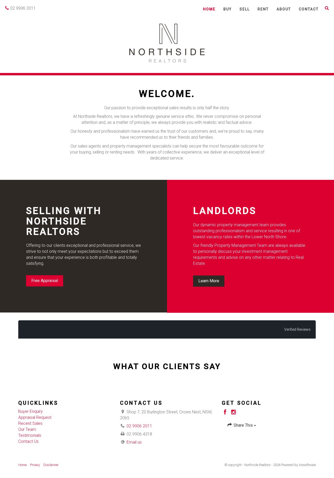 Northside Realtors website