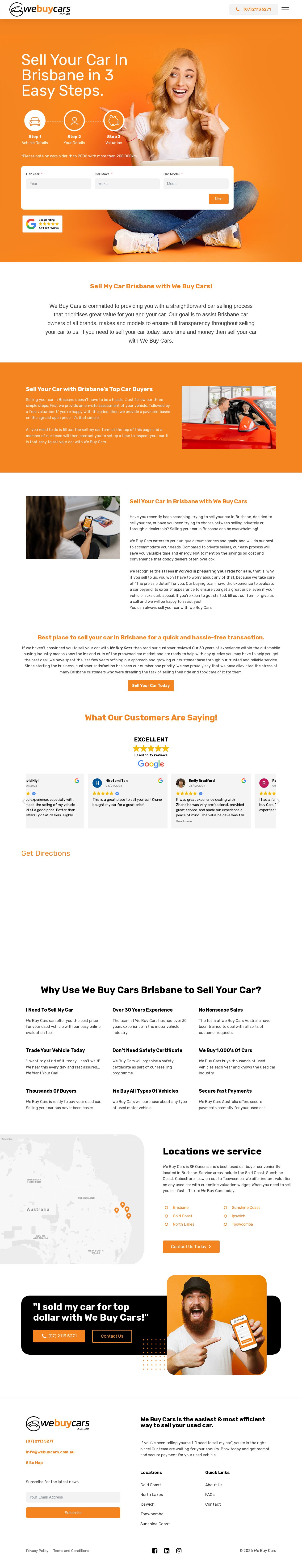Cash For Cars Melbourne Western Suburbs website