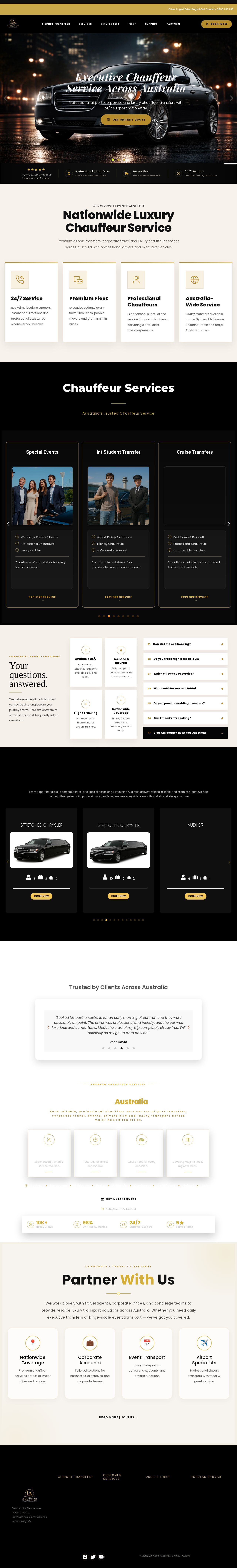 Limousine Hire Sydney website