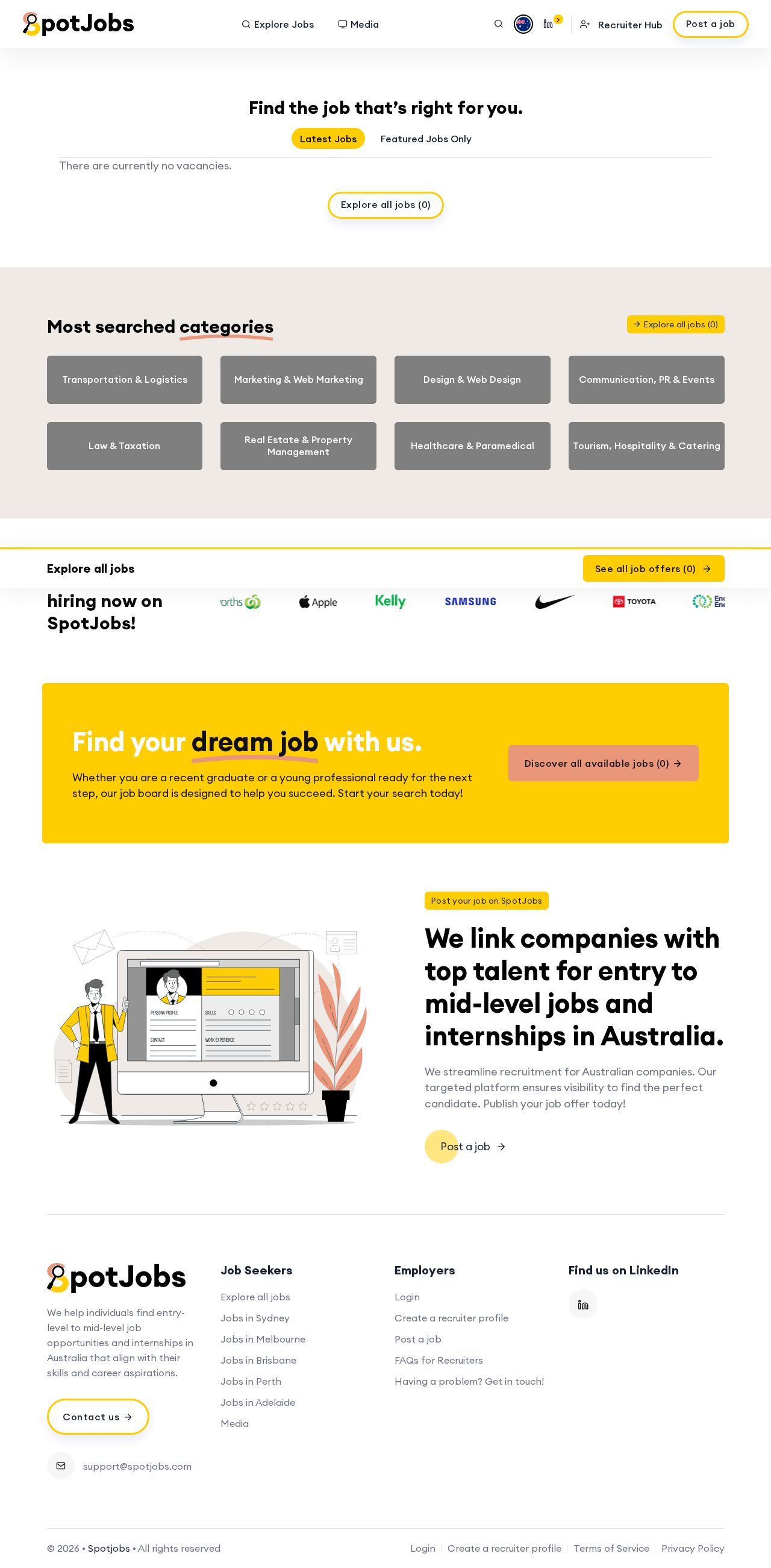 SpotJobs website