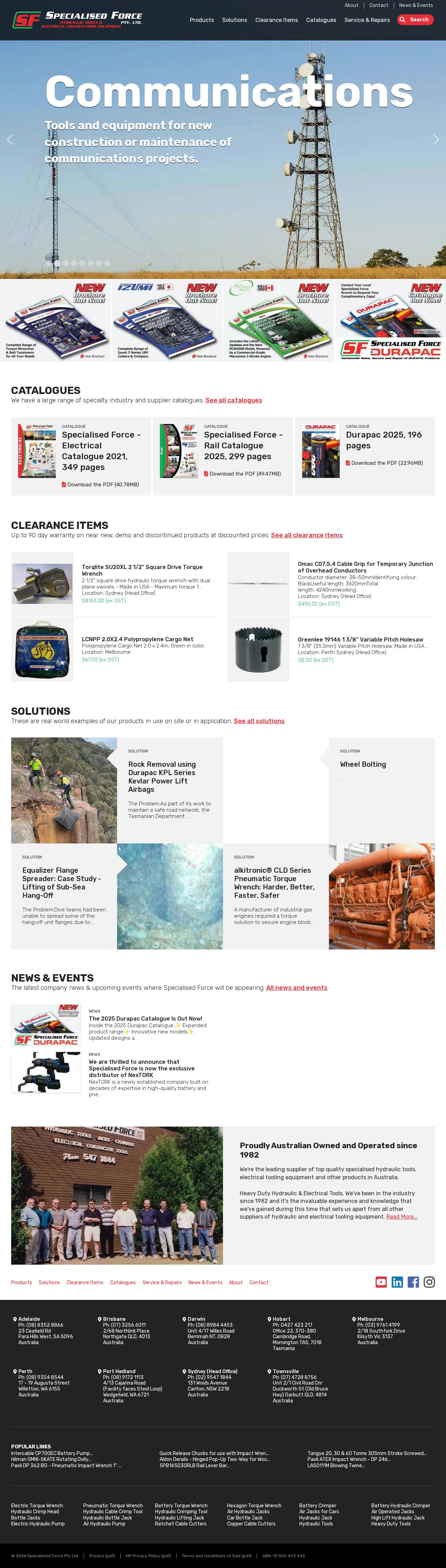 Specialised Force website