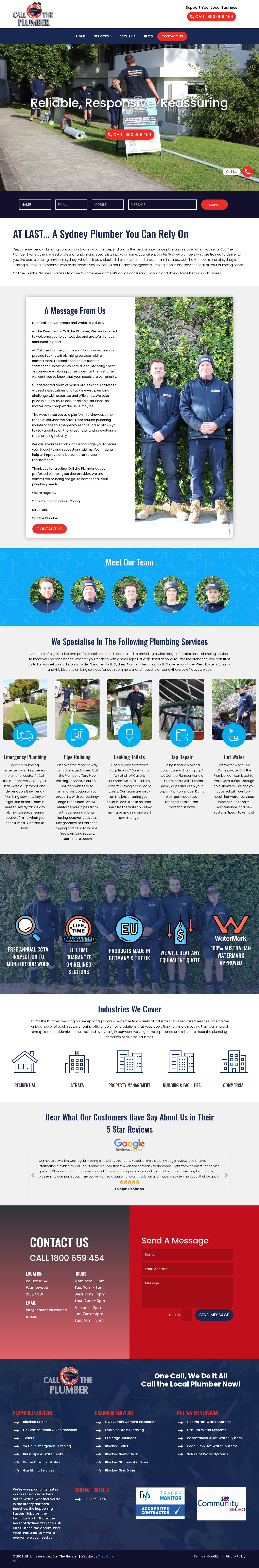 plumber sydney website