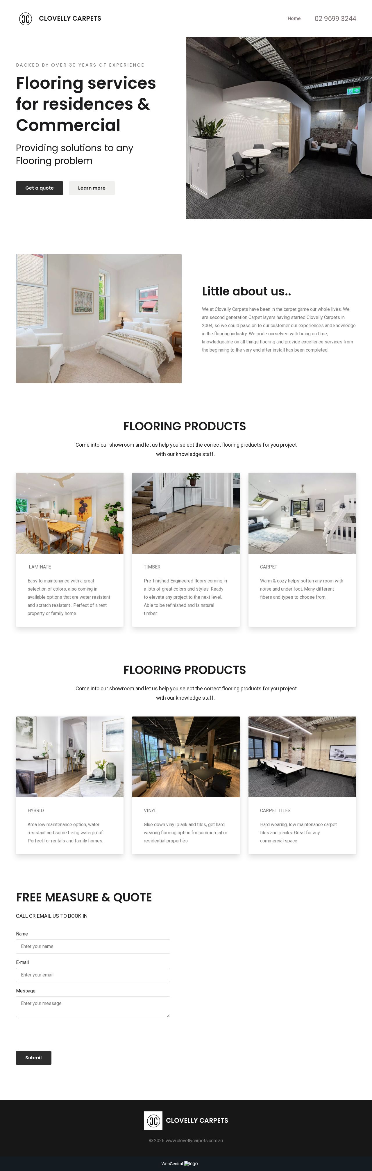 Clovelly Carpets website