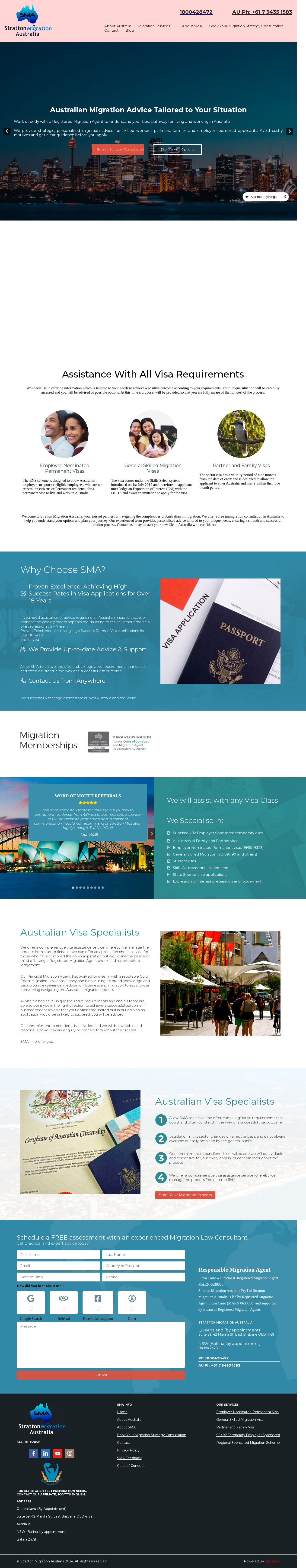 Carre Migration website