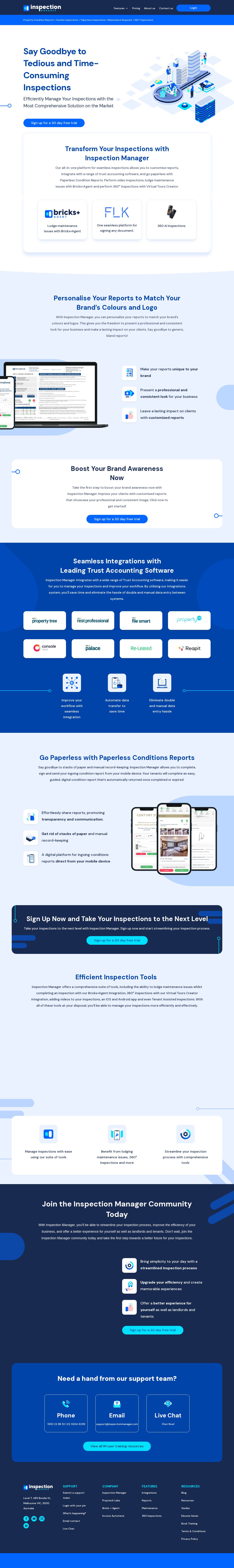 Inspection Manager website