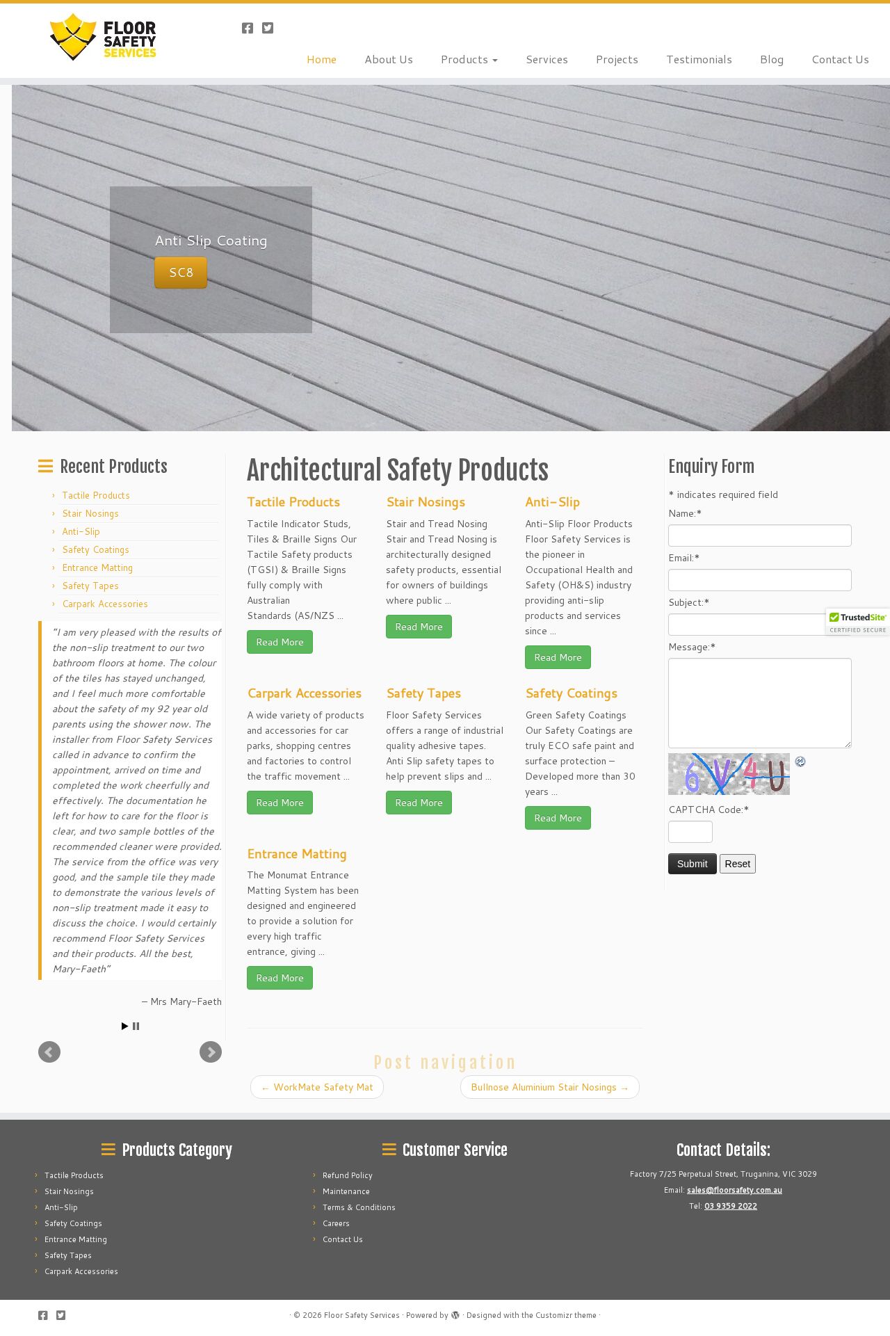 Floor Safety Services website