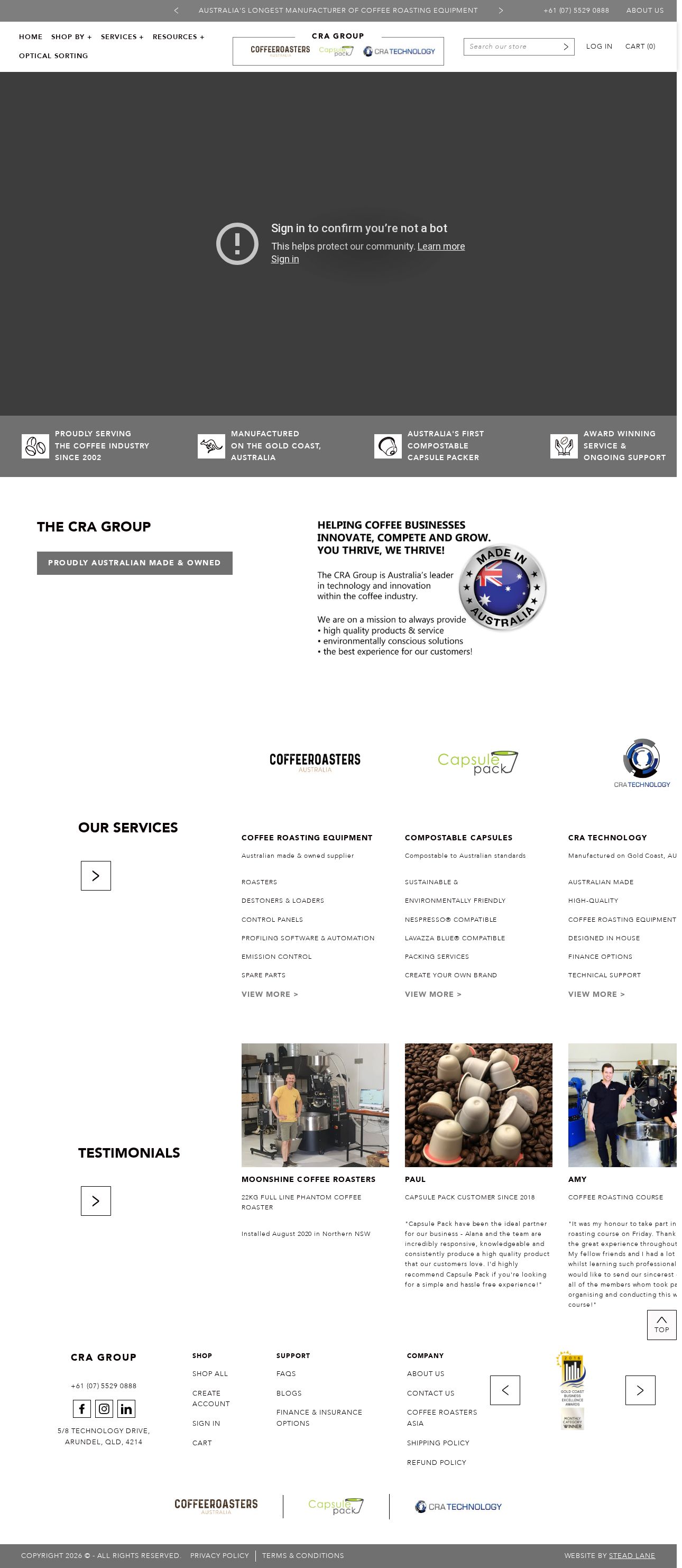 coffee roasters website