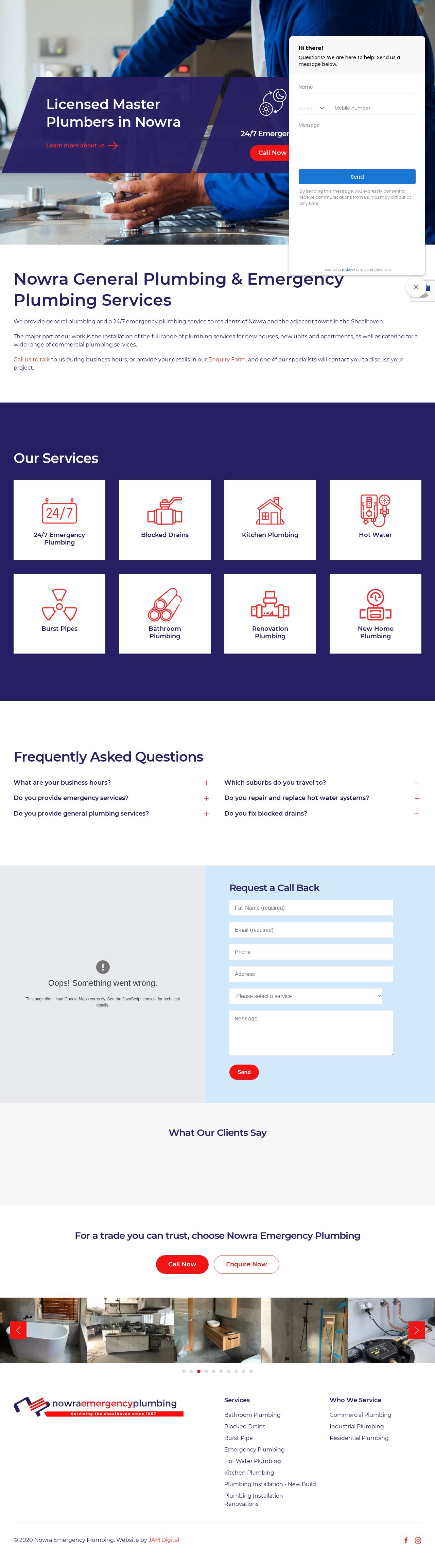 Nowra Emergency Plumbing website